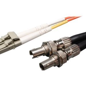 Tripp Lite   0.3M Duplex Multimode Fiber Optic 50/125 Adapter LC/ST M/F 1ft 1′ 0.3 Meter network cable 0.3 m orange N457-001-50