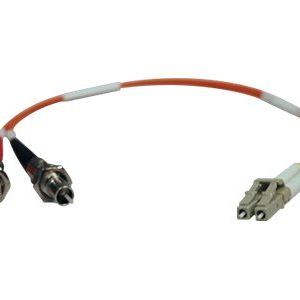 Tripp Lite   0.3M Duplex Multimode Fiber Optic 62.5/125 Adapter LC/ST M/F 1ft 1′ 0.3 Meter network cable 0.3 m orange N457-001-62