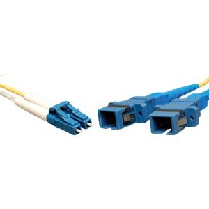 Tripp Lite   0.3M Duplex Multimode Fiber Optic 9/125 Adapter LC/SC M/F 1ft 1′ 0.3 Meter network adapter yellow N458-001-9