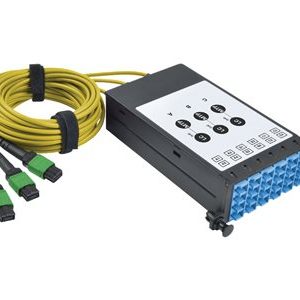 Tripp Lite   Fiber Breakout Cassette w/Built-In MTP Cables, 9/125 40 GB to 10 GB, (x3) 8-Fiber Singlemode MTP/MPO to (x12) LC Duplex fiber… N482-3M8L12S-B