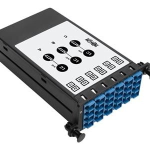 Tripp Lite   9/125 Singlemode Fiber 40/100 Gb to 10 Gb Breakout Cassette, (x3) 8-Fiber MTP/MPO (APC) to (x12) LC (UPC) Duplex, N482 Chassis f… N482-3M8L12S