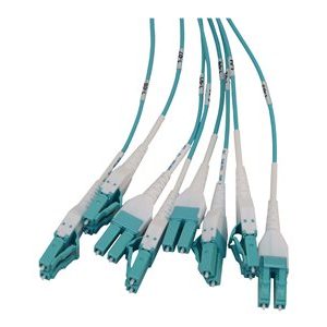 Tripp Lite   Preloaded Fiber Panel, 1U 4x (8x LC/LC Duplex M/M) 16F Trunk Cables, OM4 Multimode, 10 m (32.8 ft.) rack cable management panel… N48M-4L16L-10