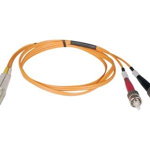 Tripp Lite   1M Duplex Multimode 50/125 Fiber Optic Patch Cable LC/ST 3′ 3ft 1 Meter patch cable 1 m orange N518-01M