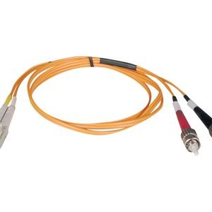 Tripp Lite   2M Duplex Multimode 50/125 Fiber Optic Patch Cable LC/ST 6′ 6ft 2 Meter patch cable 2 m orange N518-02M