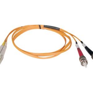 Tripp Lite   10M Duplex Multimode 50/125 Fiber Optic Patch Cable LC/ST 33′ 33ft 10 Meter patch cable 10 m orange N518-10M