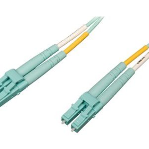 Tripp Lite   20M 10Gb/100Gb Duplex Multimode LC/LC OM4 Aqua Fiber Patch Cable 20 Meters patch cable 19.8 m aqua N820-20M-OM4