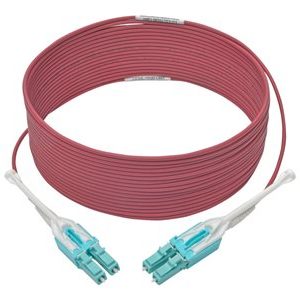 Tripp Lite   10 Gb Duplex Multimode 50/125 OM4 LSZH Fiber Patch Cable (LC/LC), Push/Pull Tabs, Magenta, 6 m (20 ft.) patch cable 6 m magenta N821-06M-MG-T
