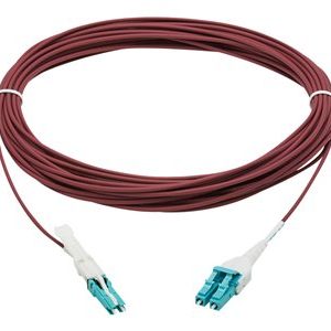 Tripp Lite   400G Duplex Multimode 50/125 OM4 Fiber Optic Cable (CS-PC/LC-PC), Round LSZH Jacket, Magenta, 10 m network cable 10 m white, mag… N822L-10M-MG