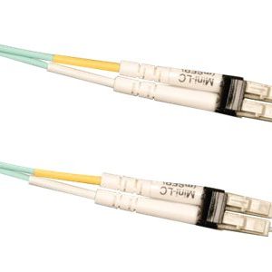 Tripp Lite   5M 10Gb Duplex Multimode 50/125 OM3 LSZH Fiber Optic Patch Cable Mini-LC / Mini-LC Aqua 16′ 16ft 5 Meter patch cable 5 m aqua N838-05M