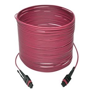 Tripp Lite   MTP/MPO Multimode Patch Cable, 12 Fiber, 40/100 GbE, 40/100GBASE-SR4, OM4 Plenum-Rated (F/F), Push/Pull Tab, Magenta, 10 m (32… N845-10M-12-MG