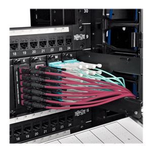 Tripp Lite   24-Fiber MTP MPO OM4 Base-8 MMF Trunk Cable 40/100GbE 3X, 23M network cable 23 m magenta N858-23M-3X8-MG