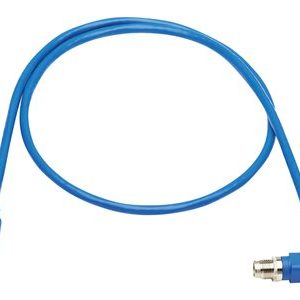 Tripp Lite   M12 X-Code Cat6 1G UTP CMR-LP Ethernet Cable (Right-Angle M/M), IP68, PoE, Blue, 2 m (6.6 ft.) network cable 6.6 ft blue NM12-603-02M-BL
