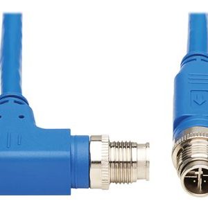 Tripp Lite   M12 X-Code Cat6 1G UTP CMR-LP Ethernet Cable (Right-Angle M/M), IP68, PoE, Blue, 5 m (16.4 ft.) network cable 16.4 ft blue NM12-603-05M-BL