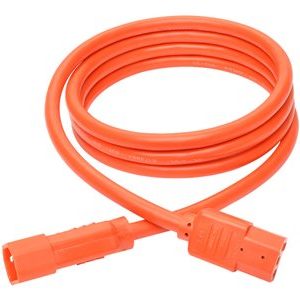 Tripp Lite   6ft Heavy Duty Power Extension Cord 15A 14 AWG C14 C13 Orange 6′ power extension cable IEC 60320 C14 to IEC 60320 C13 6 ft P005-006-AOR