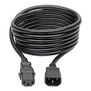 Tripp Lite   C14 Male to C13 Female Power Cable, Locking C13 Connector, Heavy Duty 15A, 100-250V, 14 AWG, 6 ft. power extension cable IEC 60320 C… P005-L06