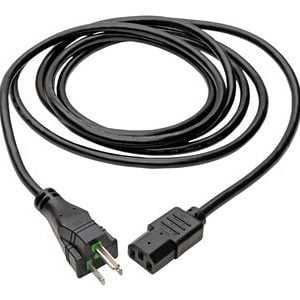 Tripp Lite   15ft Computer Power Cord Hospital Medical Cable 5-15P to C13 10A 18AWG 15′ power cable IEC 60320 C13 to NEMA 5-15P 15 ft P006-015-HG10