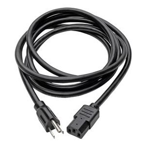 Tripp Lite   10ft Computer Power Cord Cable 5-15P to C13 Heavy Duty 15A 14AWG 10′ power cable NEMA 5-15 to IEC 60320 C13 10 ft P007-010