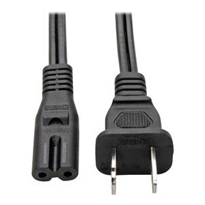 Tripp Lite   6ft Laptop / Notebook Power Cord Cable 1-15P to C7 10A 18AWG 6′ power cable NEMA 1-15 to IEC 60320 C7 6 ft P012-006
