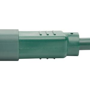 Tripp Lite   3ft Heavy Duty Power Extension Cord 15A 14 AWG C14 C15 Green 3′ power cable IEC 60320 C14 to IEC 60320 C15 3 ft P018-003-AGN