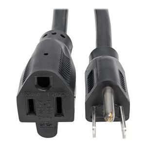 Tripp Lite   3ft Power Cord Extension Cable 5-15P to 5-15R Heavy Duty 15A 14AWG 3′ power extension cable NEMA 5-15 to NEMA 5-15P 3 ft P024-003
