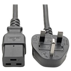 Tripp Lite   8ft Computer Power Cord UK Cable C19 to BS-1363 Plug 13A 8′ power cable BS 1363 to IEC 60320 C19 8 ft P052-008