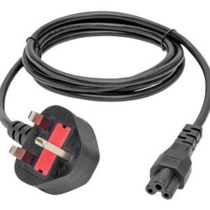 Tripp Lite   6ft Computer Power Cord UK Cable C5 to BS-1363 Plug 13A 6′ power cable BS 1363 to IEC 60320 C5 6 ft P060-006