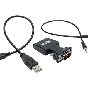 Tripp Lite   HDMI to VGA Active Converter with Audio (F/M), 1920 x 1200 (1080p) @ 60 Hz video converter black P131-000-A-DISP