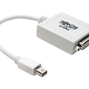 Tripp Lite   6in Mini DisplayPort to DVI Adapter Converter mDP to DVI-I M/F 6″ video converter white P137-06N-DVI