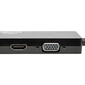 Tripp Lite   6in Mini DisplayPort to VGA / DVI / HDMI Adapter Converter 4Kx 2K 6″ video converter black P137-06N-HDV-4K