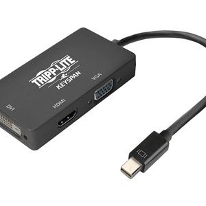 Tripp Lite   Keyspan Mini DisplayPort 1.2 to VGA/DVI/HDMI All-in-One Converter Adapter, 4K x 2K HDMI @ 60 Hz, Black video converter black P137-06N-HDVK6B