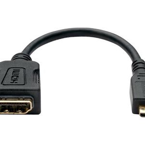 Tripp Lite   6in Micro HDMI to HDMI Adapter Converter HDMI Male Type D to HDMI Female M/F 6″ HDMI adapter 6 in P142-06N-MICRO