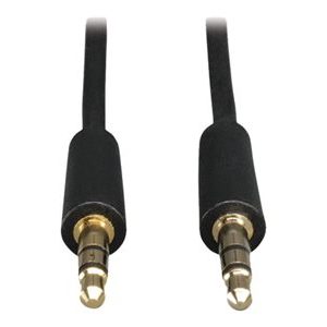 Tripp Lite   1ft Mini Stereo Audio Dubbing Cord 3.5mm M/M 1′ audio cable 1 ft P312-001
