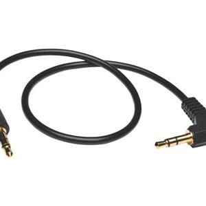 Tripp Lite   6ft Mini Stereo Audio Cable with One Right Angle Plug 3.5mm M/M 6′ audio cable 6 ft P312-006-RA