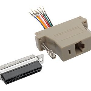 Tripp Lite   DB25 to RJ45 Modular Serial Adapter (M/F), RS-232, RS-422, RS-485 serial adapter beige P440-825FM