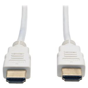 Tripp Lite   6ft High Speed HDMI Cable Digital Video with Audio 4K x 2K M/M White 6′ HDMI cable 6 ft P568-006-WH