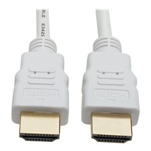 Tripp Lite   High-Speed HDMI 4K Cable with Digital Video and Audio, Ultra HD 4K x 2K @ 30 Hz (M/M), White, 16 ft. HDMI cable 16 ft P568-016-WH