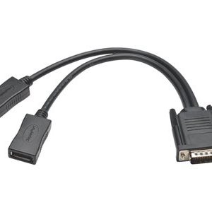 Tripp Lite   1ft DMS-59 to Dual DisplayPort Splitter Y Cable M/Fx2 1′ video adapter 1 ft P576-001-DP