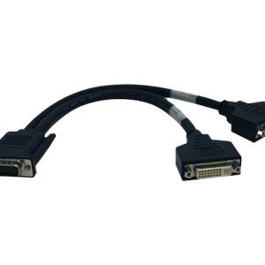 Tripp Lite   1ft DMS-59 Graphics Card to Dual DVI Splitter Y Cable M/Fx2 1′ DVI splitter 1 ft P576-001