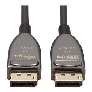 Tripp Lite   DisplayPort Active Optical Cable (AOC) UHD 8K 60 Hz, HDR, CL3 Rated, Black, 30 m (98 ft.) DisplayPort cable DisplayPort to Dis… P580F3-30M-8K6