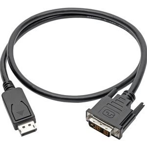 Tripp Lite   DisplayPort to DVI-D Adapter Converter Cable DP w/ Latches M/M 1080p 3ft DP to DVI video adapter cable DisplayPort to DVI-D 3 ft P581-003