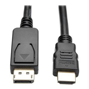 Tripp Lite   3ft DisplayPort to HDMI DP to HDMI Adapter Active Converter DP 1.2 M/M 3′ adapter cable DisplayPort / HDMI 3 ft P582-003-V2