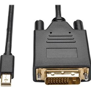 Tripp Lite   3ft Mini DisplayPort to DVI Adapter Active Converter mDP to DVI 1920 x 1080 DPort 1.2 M/M 3′ display cable 3 ft P586-003-DVI-V2