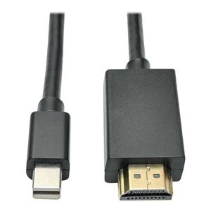 Tripp Lite   6ft Mini DisplayPort to HD Adapter Converter Cable mDP to HD 1920 x 1080 M/M 6′ adapter cable DisplayPort / HDMI 6 ft P586-006-HDMI