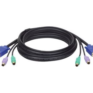 Tripp Lite   6ft PS/2 Cable Kit for B007-008 KVM Switch 3-in-1 Kit 6′ keyboard / video / mouse (KVM) cable 6 ft P753-006