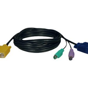Tripp Lite   6ft PS/2 Cable Kit for KVM Switch 3-in-1 B020-008 / 16 & B022 KVMs 6′ keyboard / video / mouse (KVM) cable 6 ft P774-006