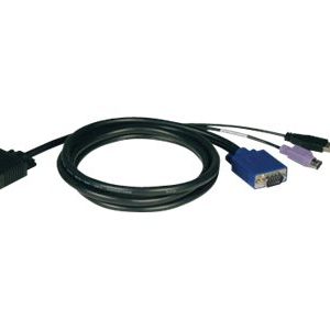 Tripp Lite   15ft USB / PS2 Cable Kit for KVM Switches B040 / B042 Series KVMs 15′ keyboard / video / mouse (KVM) cable kit 15 ft P780-015