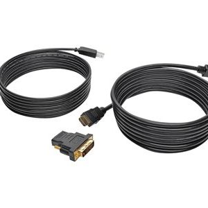 Tripp Lite   10ft HDMI DVI USB KVM Cable Kit USB A/B Keyboard Video Mouse 10′ video / audio / data cable kit HDMI / DVI / USB 10 ft P782-010-DH