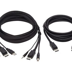 Tripp Lite   Dual DisplayPort KVM Cable Kit 4K USB 3.5 mm Audio 3xM/3xM 10ft video / USB / audio cable 10 ft P783-010-DP