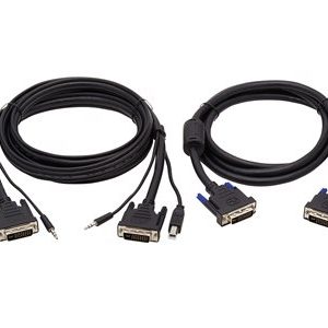 Tripp Lite   Dual DVI KVM Cable Kit DVI, USB, 3.5 mm Audio (3xM/3xM) + DVI (M/M), 1080p, 6 ft., Black video / USB / audio cable kit 6 ft P784-006-DV