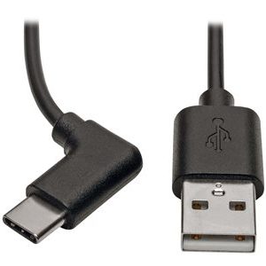 Tripp Lite   USB 2.0 Hi-Speed Cable A to USB Type C USB C M/M Right-Angle 3ft USB-C cable USB Type A to USB-C 3 ft U038-003-CRA